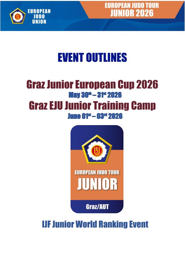 2 Judokas Navarros en la European Cup Junior de Austria 30-05-26